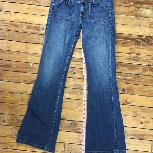 LEVI’S rare wide legs size 5M flare legs vintage - Picture 6 of 11